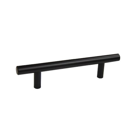Crown 6" Bar Cabinet Pull with 3-3/4" Center to Center Matte Black Finish CHP1096BK